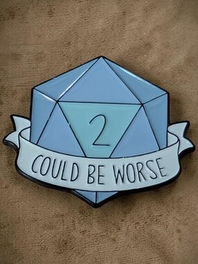 D20 "Could Be Worse" Pin